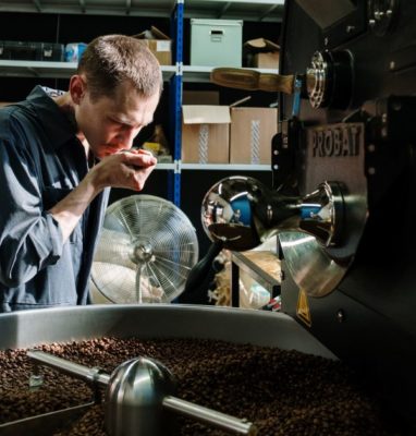 Focus developing the coffee in the roasting process